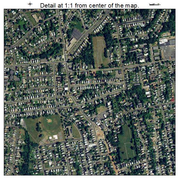 New Britain, Connecticut aerial imagery detail