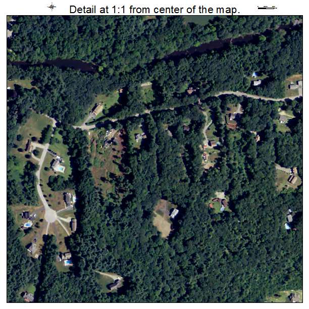 Quinebaug, Connecticut aerial imagery detail