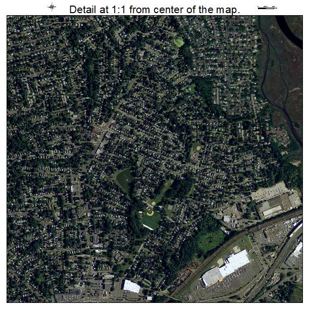 Aerial Photography Map of Stratford, CT Connecticut