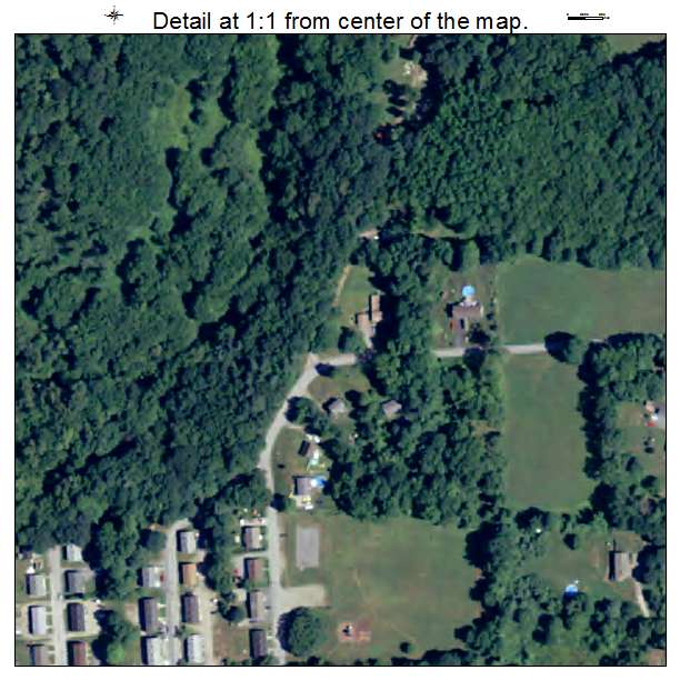 Wauregan, Connecticut aerial imagery detail