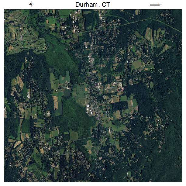Durham, CT air photo map
