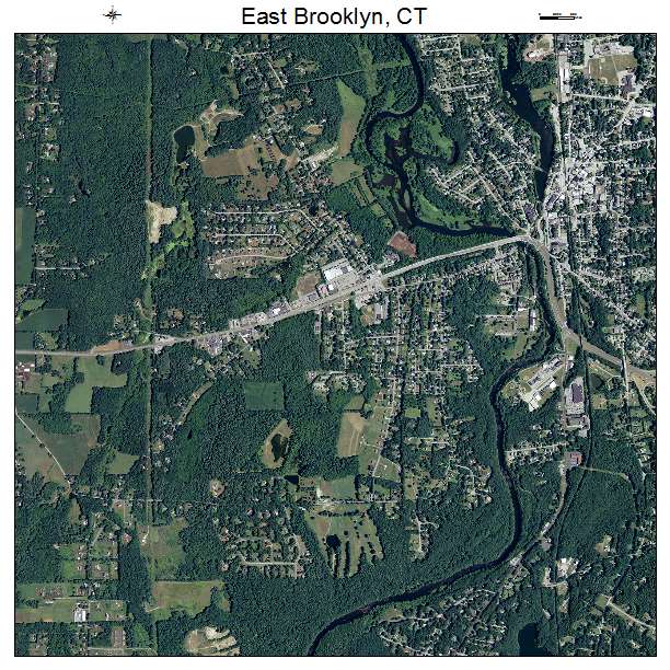 East Brooklyn, CT air photo map