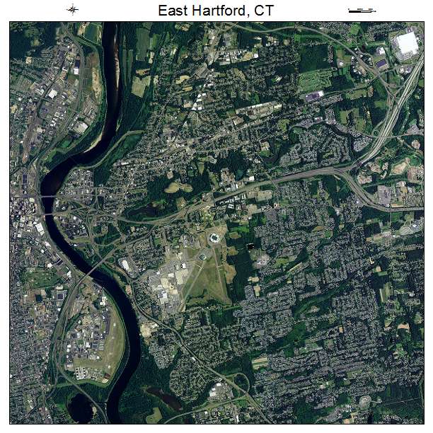 East Hartford, CT air photo map