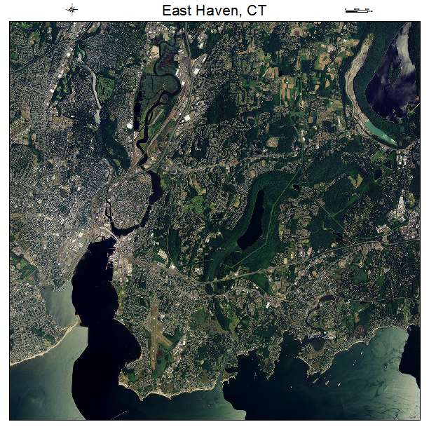 East Haven, CT air photo map