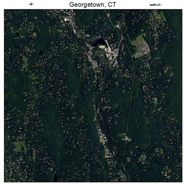 Georgetown, CT air photo map