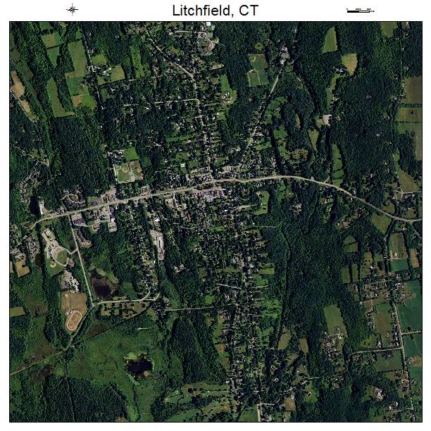 Litchfield, CT air photo map