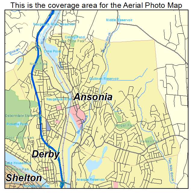 Ansonia, CT location map 