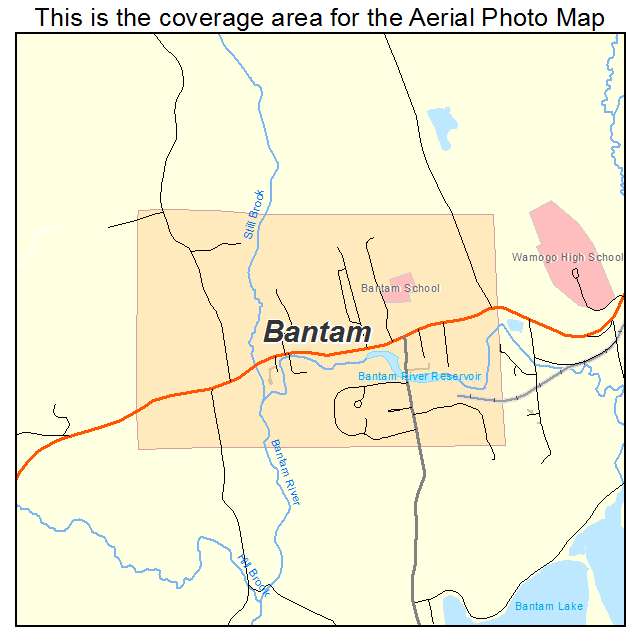 Bantam, CT location map 