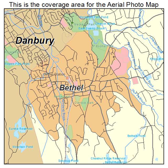 Bethel, CT location map 