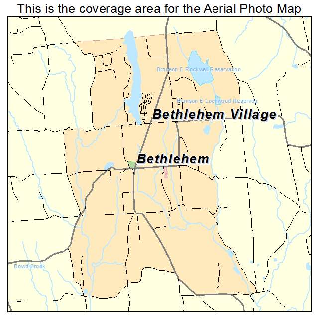 Bethlehem Village, CT location map 