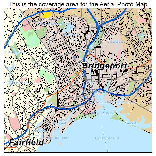 Bridgeport, CT location map 