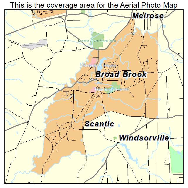 Broad Brook, CT location map 