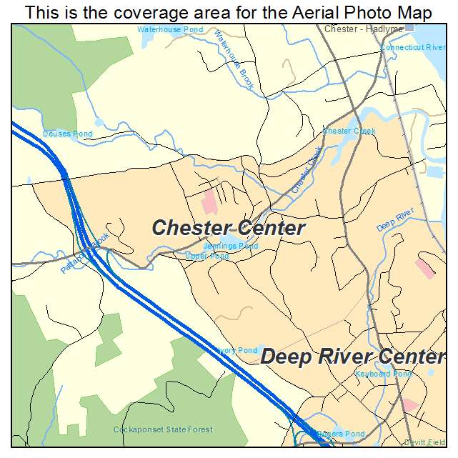 Chester Center, CT location map 