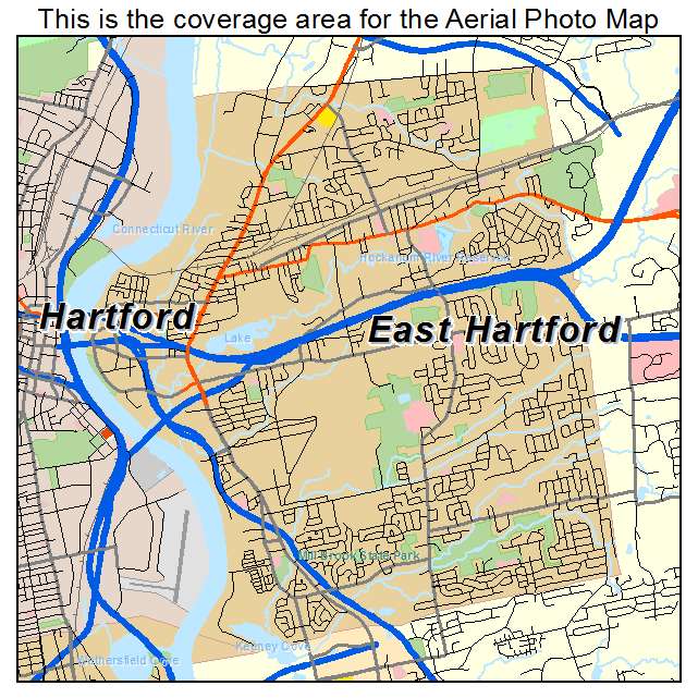 East Hartford, CT location map 