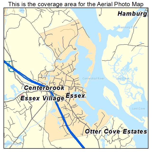 Essex Village, CT location map 