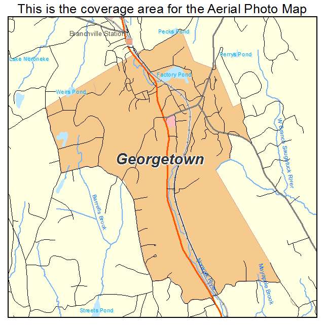Georgetown, CT location map 
