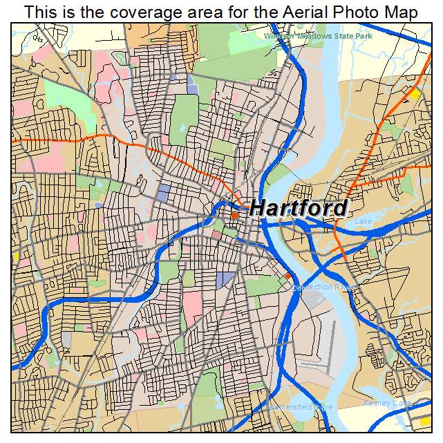 Hartford, CT location map 