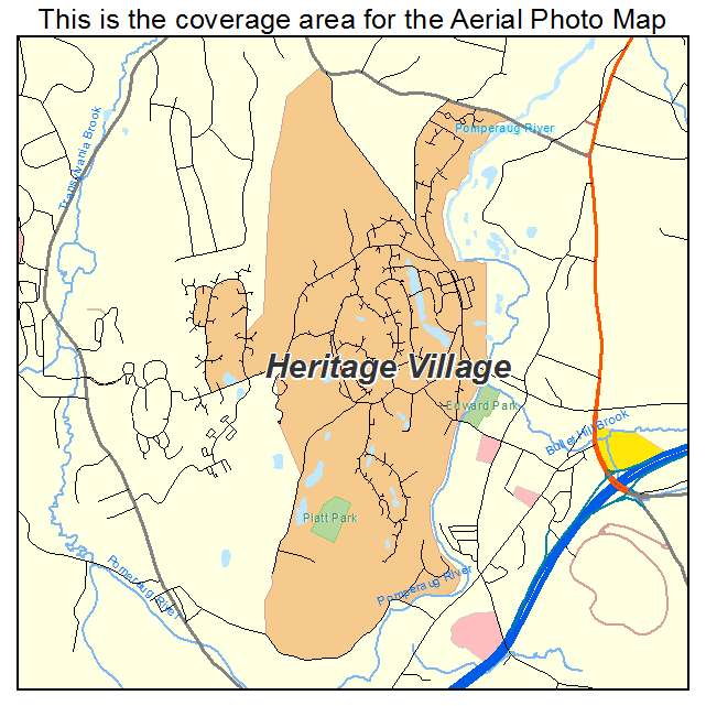 Heritage Village, CT location map 
