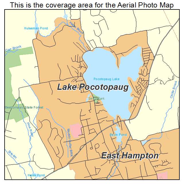 Lake Pocotopaug, CT location map 