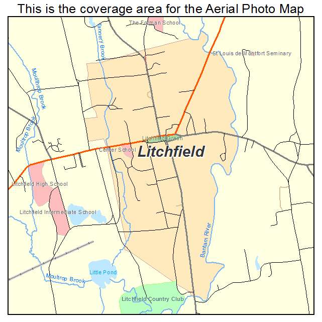 Litchfield, CT location map 