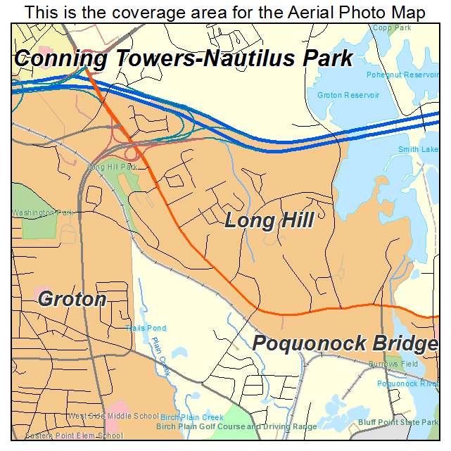 Long Hill, CT location map 