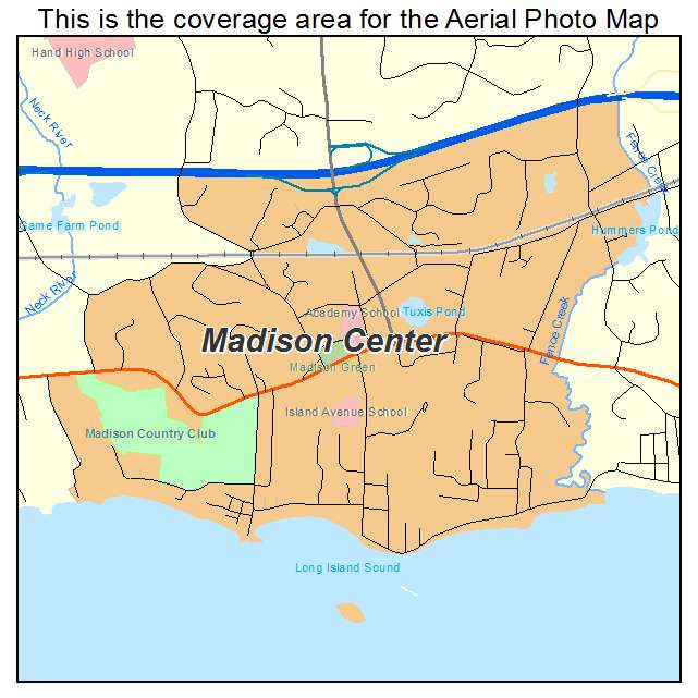 Madison Center, CT location map 