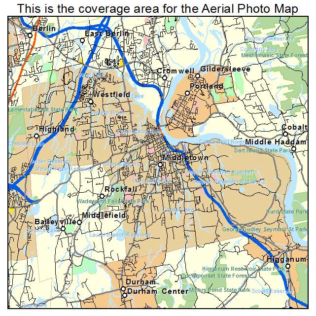 Middletown, CT location map 