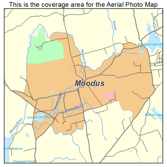 Moodus, CT location map 