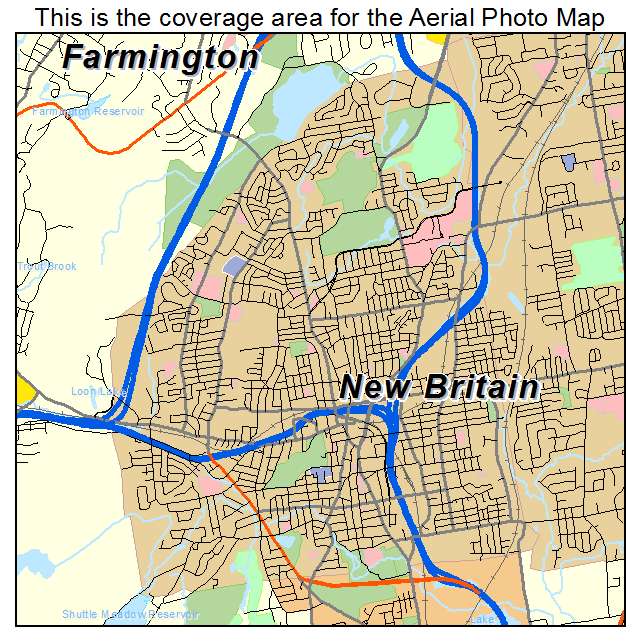 New Britain, CT location map 