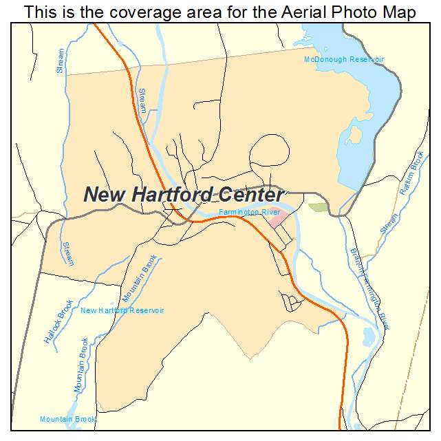 New Hartford Center, CT location map 