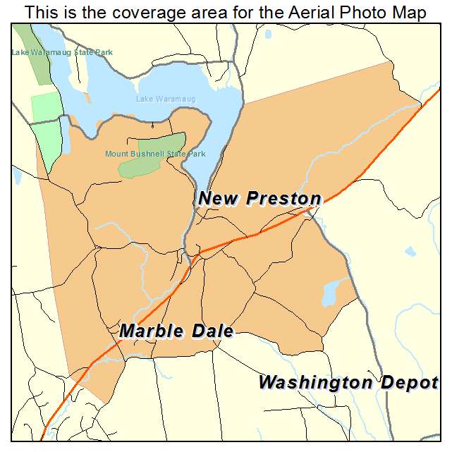 New Preston, CT location map 
