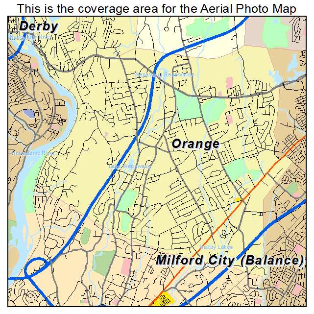 Orange, CT location map 