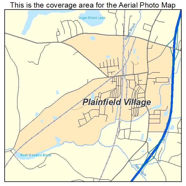 Plainfield Village, CT location map 