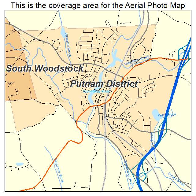 Putnam District, CT location map 