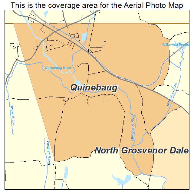 Quinebaug, CT location map 