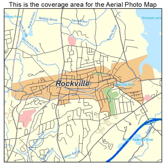 Rockville, CT location map 