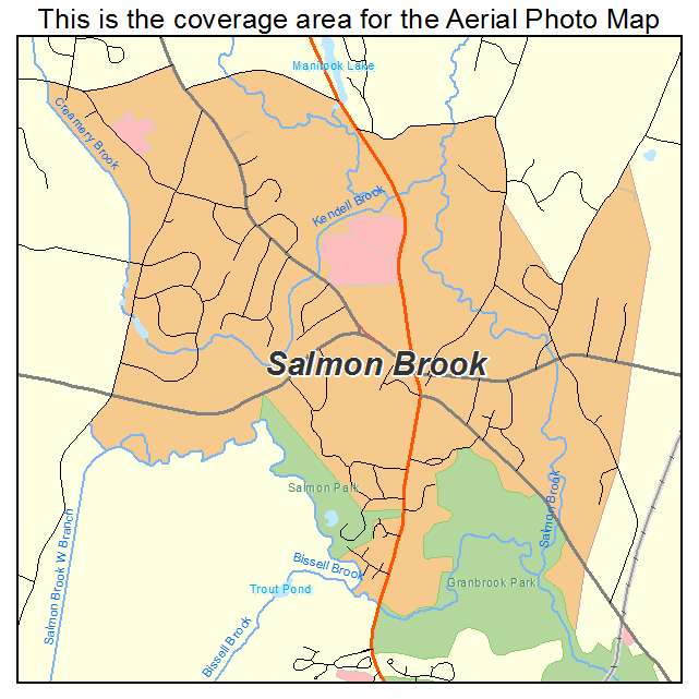 Salmon Brook, CT location map 