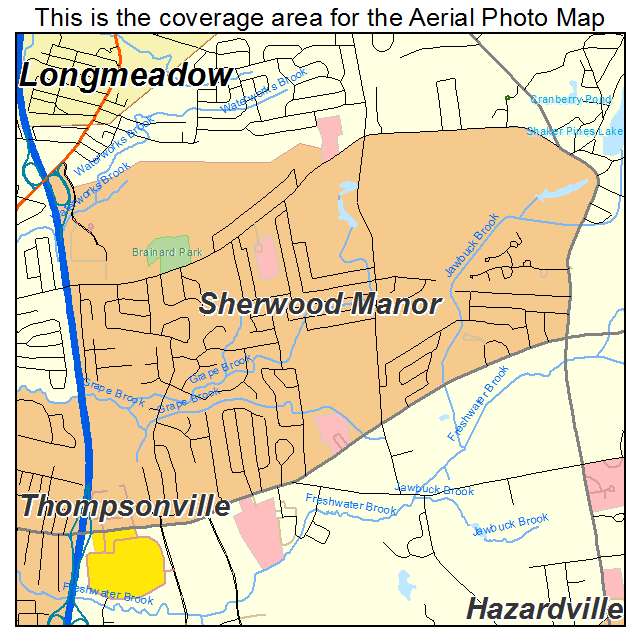 Sherwood Manor, CT location map 