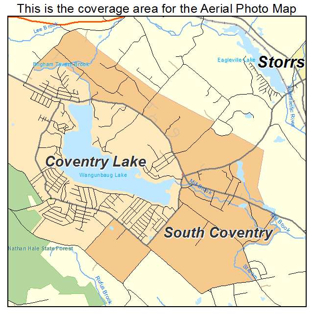 South Coventry, CT location map 