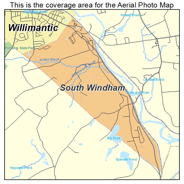 South Windham, CT location map 