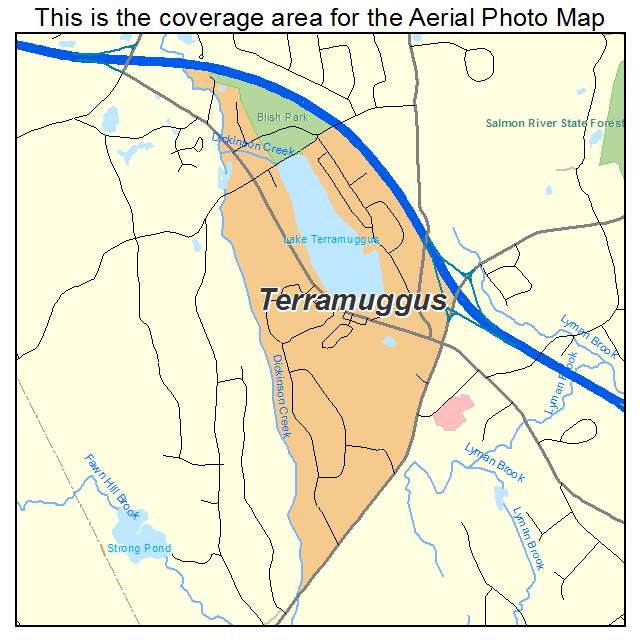 Terramuggus, CT location map 