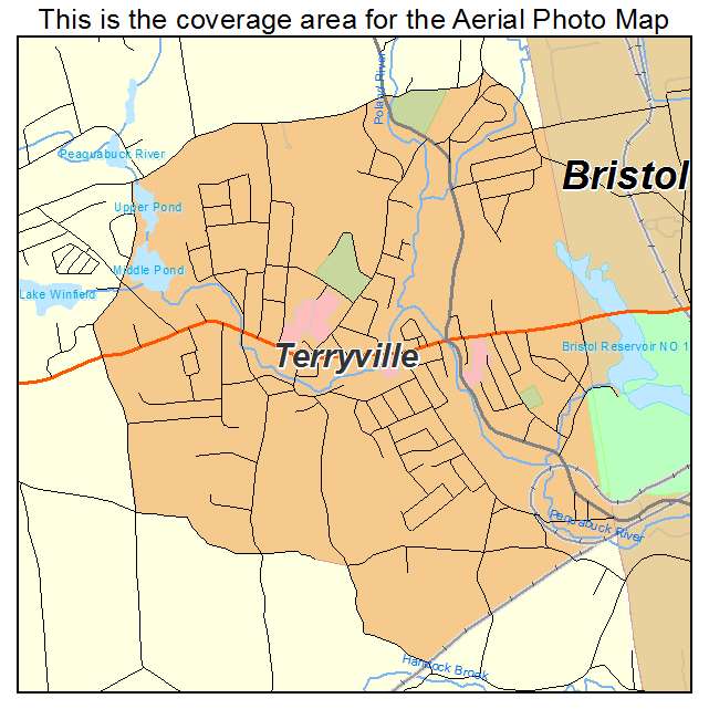 Terryville, CT location map 