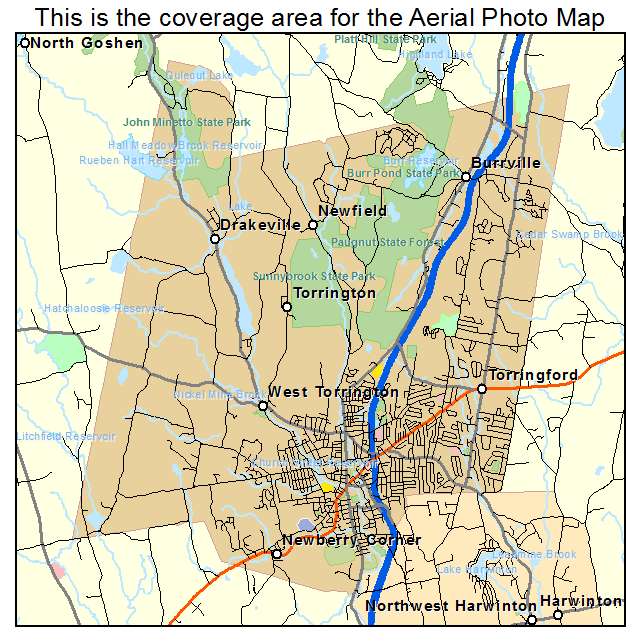 Torrington, CT location map 