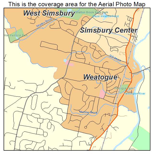Weatogue, CT location map 
