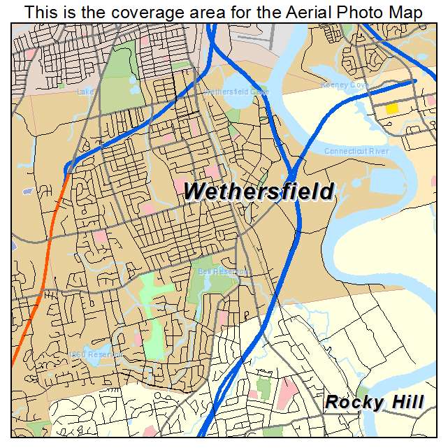 Wethersfield, CT location map 