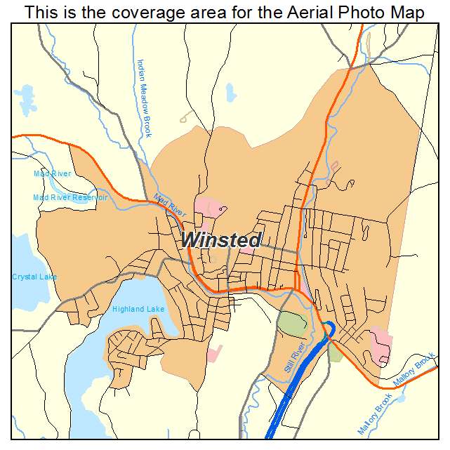 Winsted, CT location map 