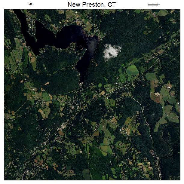 New Preston, CT air photo map