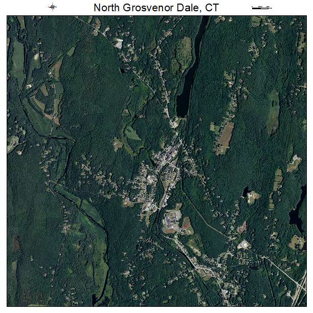 North Grosvenor Dale, CT air photo map