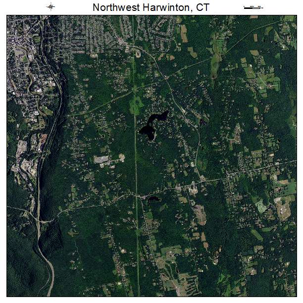 Northwest Harwinton, CT air photo map