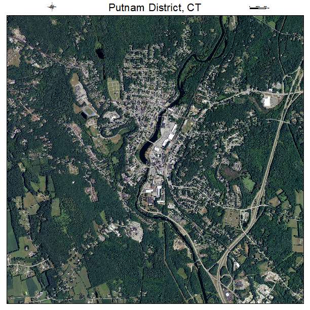 Putnam District, CT air photo map